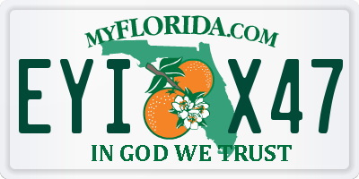 FL license plate EYIX47