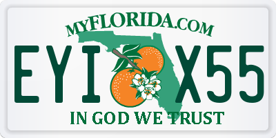 FL license plate EYIX55