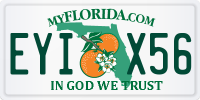 FL license plate EYIX56