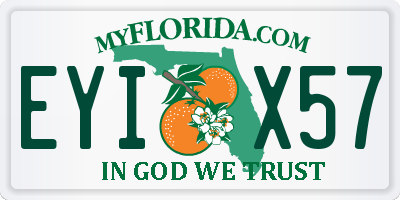 FL license plate EYIX57