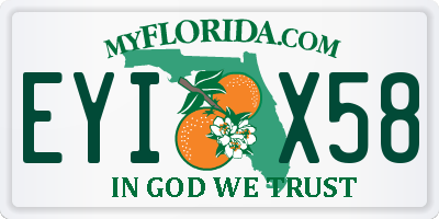 FL license plate EYIX58