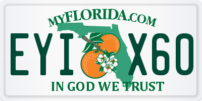 FL license plate EYIX60