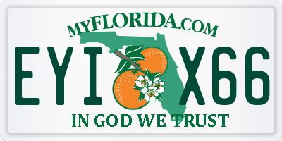 FL license plate EYIX66