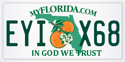 FL license plate EYIX68