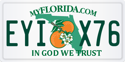 FL license plate EYIX76