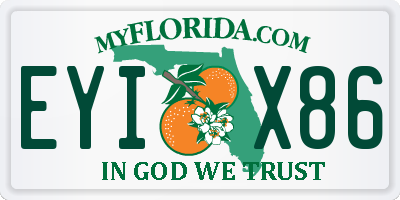 FL license plate EYIX86