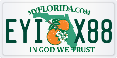 FL license plate EYIX88