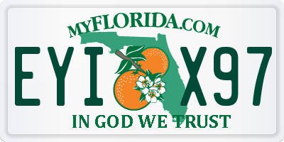 FL license plate EYIX97