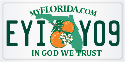 FL license plate EYIY09