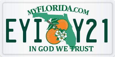 FL license plate EYIY21