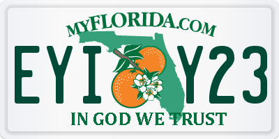 FL license plate EYIY23
