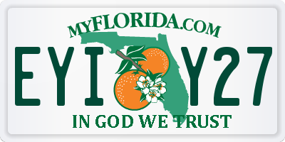 FL license plate EYIY27