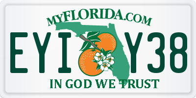 FL license plate EYIY38