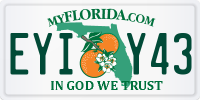 FL license plate EYIY43