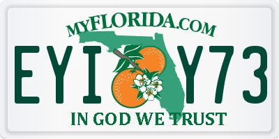 FL license plate EYIY73
