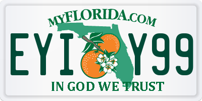 FL license plate EYIY99