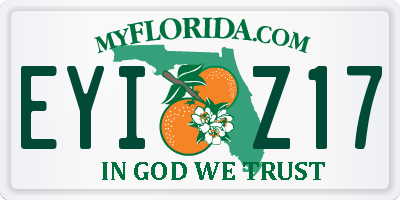 FL license plate EYIZ17
