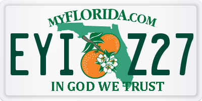 FL license plate EYIZ27