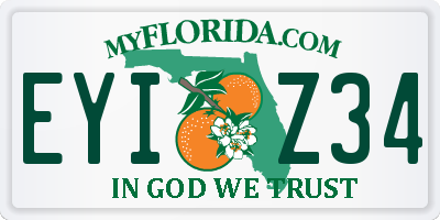 FL license plate EYIZ34