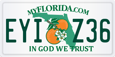 FL license plate EYIZ36