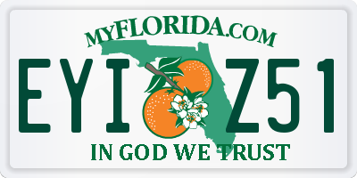 FL license plate EYIZ51