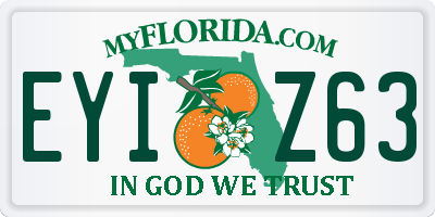 FL license plate EYIZ63