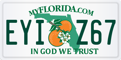 FL license plate EYIZ67