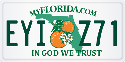 FL license plate EYIZ71