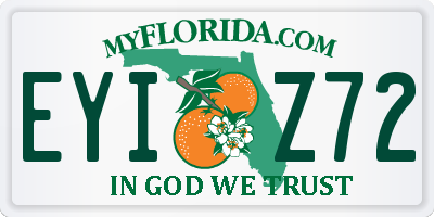 FL license plate EYIZ72
