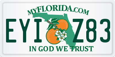 FL license plate EYIZ83