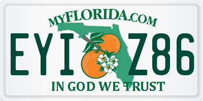 FL license plate EYIZ86