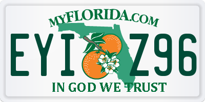 FL license plate EYIZ96