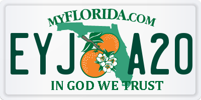FL license plate EYJA20