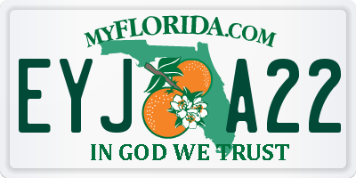 FL license plate EYJA22