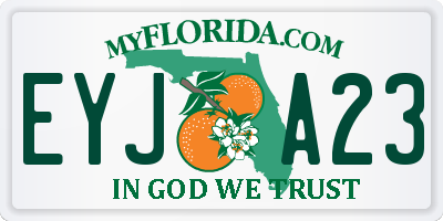 FL license plate EYJA23