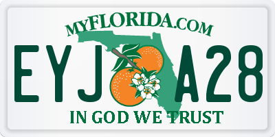 FL license plate EYJA28