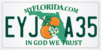 FL license plate EYJA35