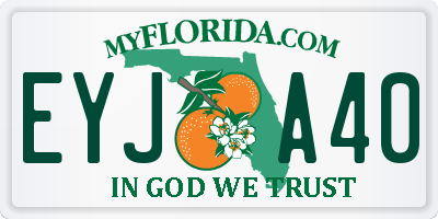 FL license plate EYJA40
