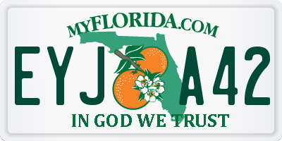 FL license plate EYJA42