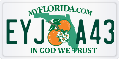 FL license plate EYJA43