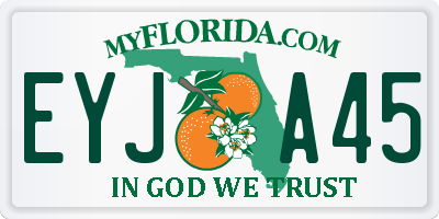 FL license plate EYJA45
