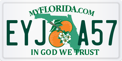 FL license plate EYJA57