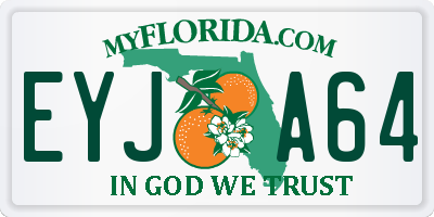 FL license plate EYJA64