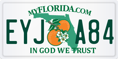 FL license plate EYJA84