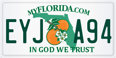 FL license plate EYJA94