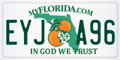 FL license plate EYJA96