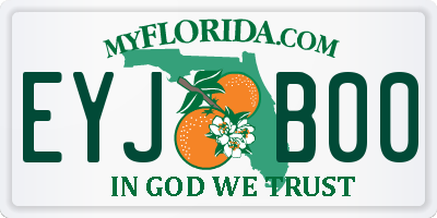 FL license plate EYJB00