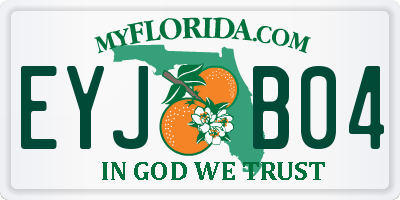 FL license plate EYJB04