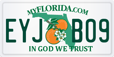 FL license plate EYJB09