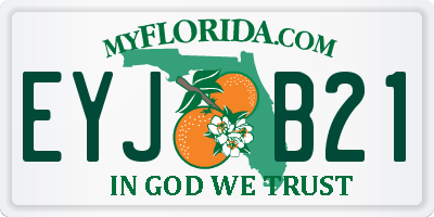 FL license plate EYJB21